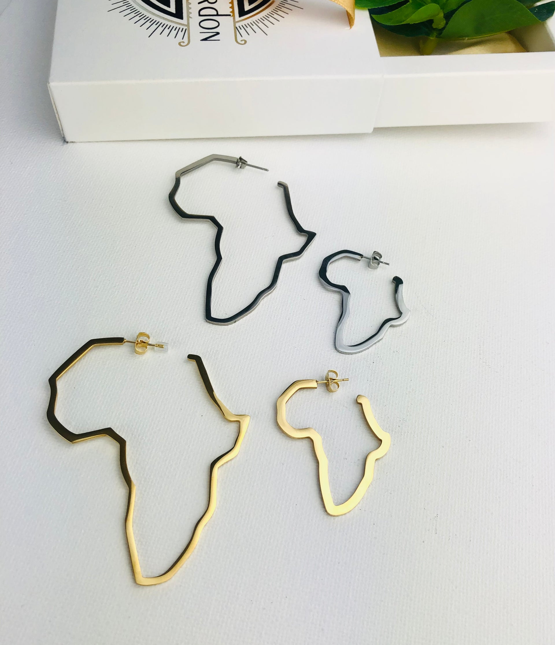 Africa Steel Earrings