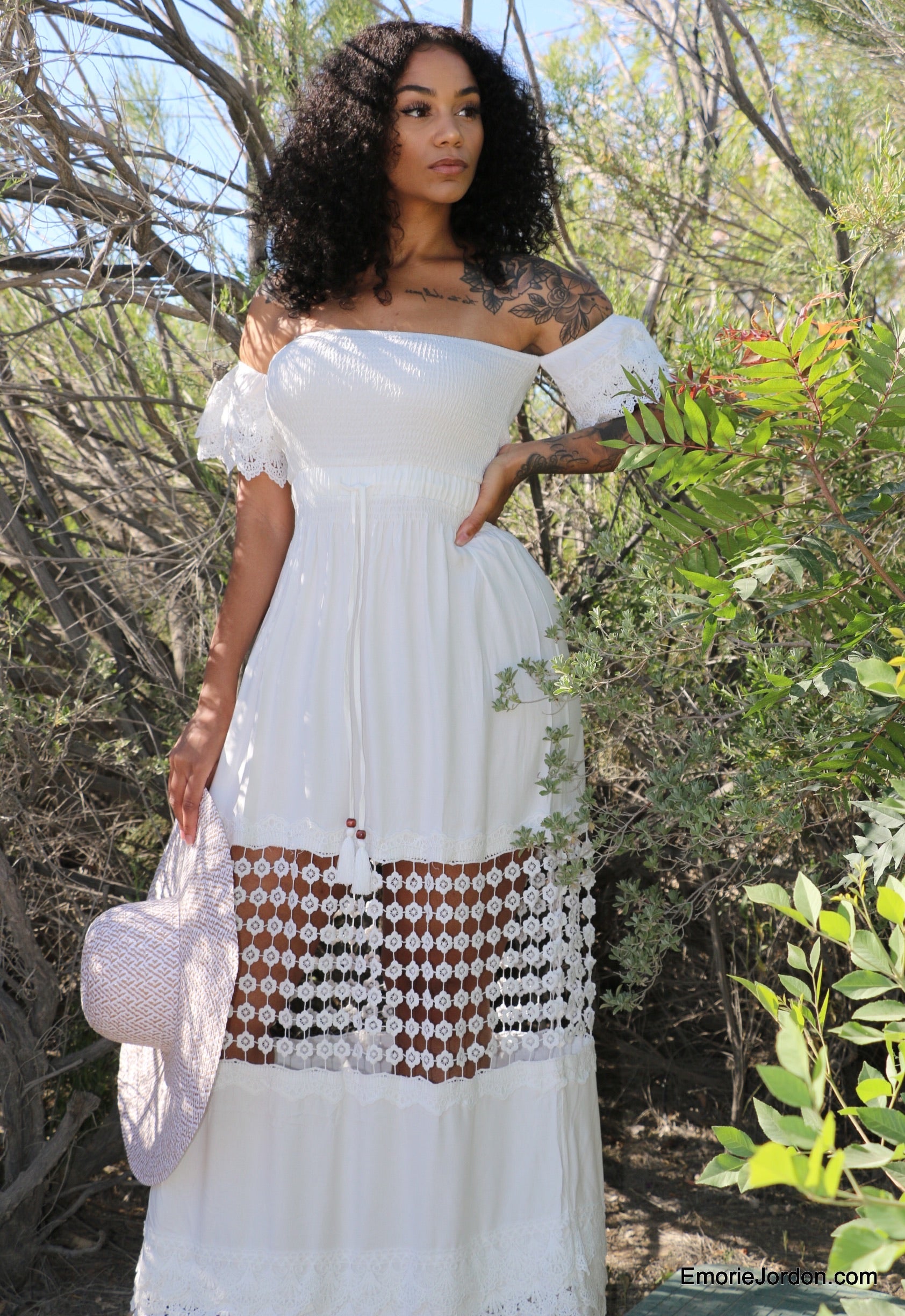 Whimsical White Maxi Dress Small / Off White Whimsical White Maxi Dress Small / Off White