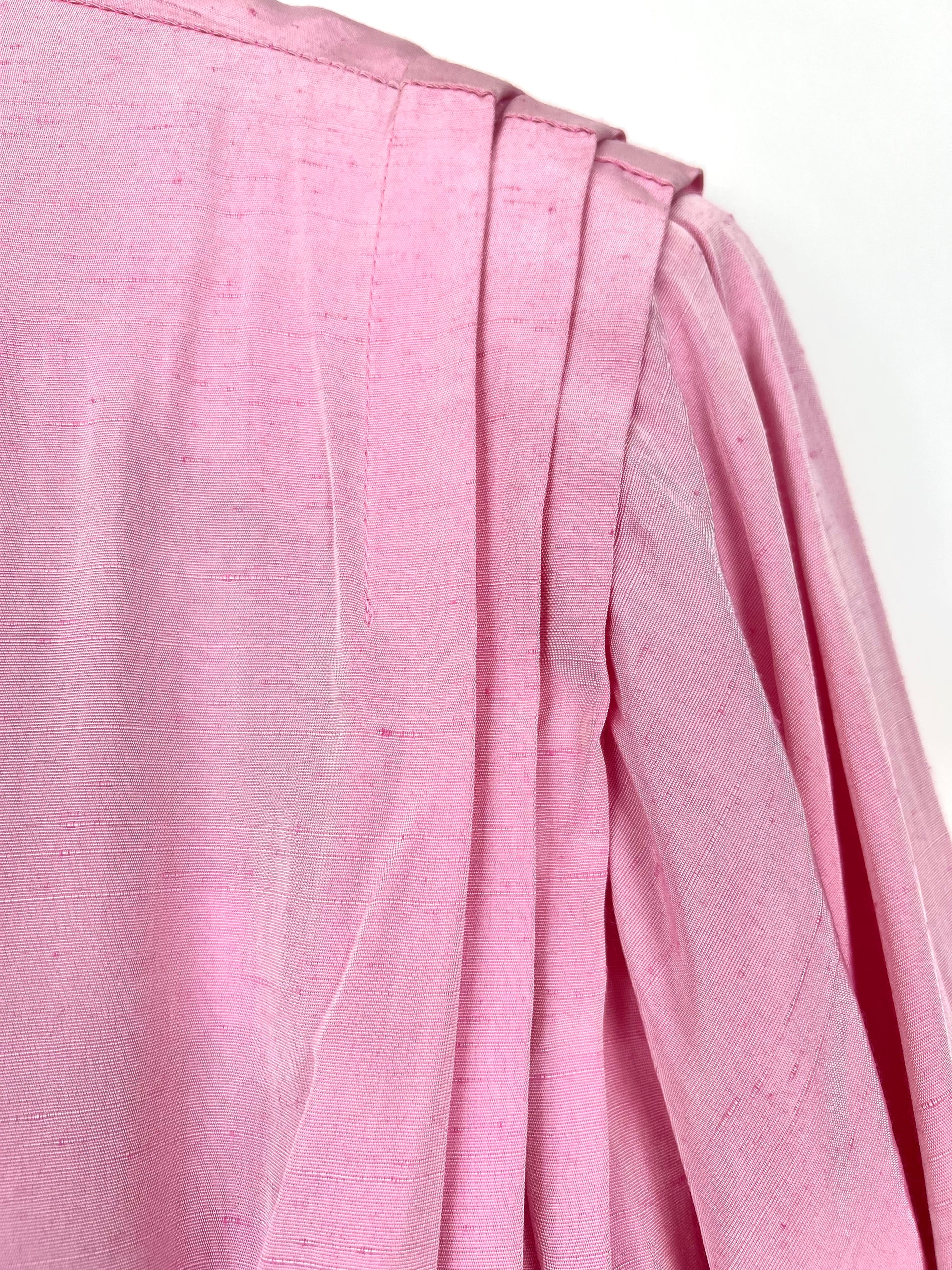 Live: 80 Vintage Pink Peplum Skirt Set