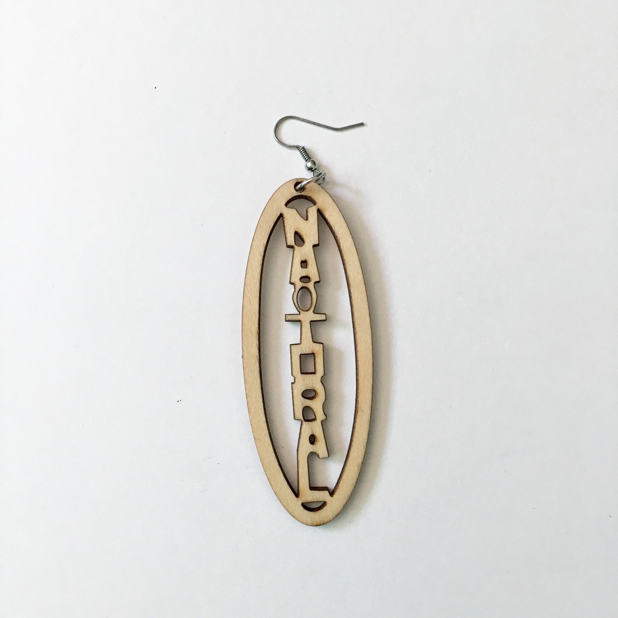 Natural Woman Wooden Earrings