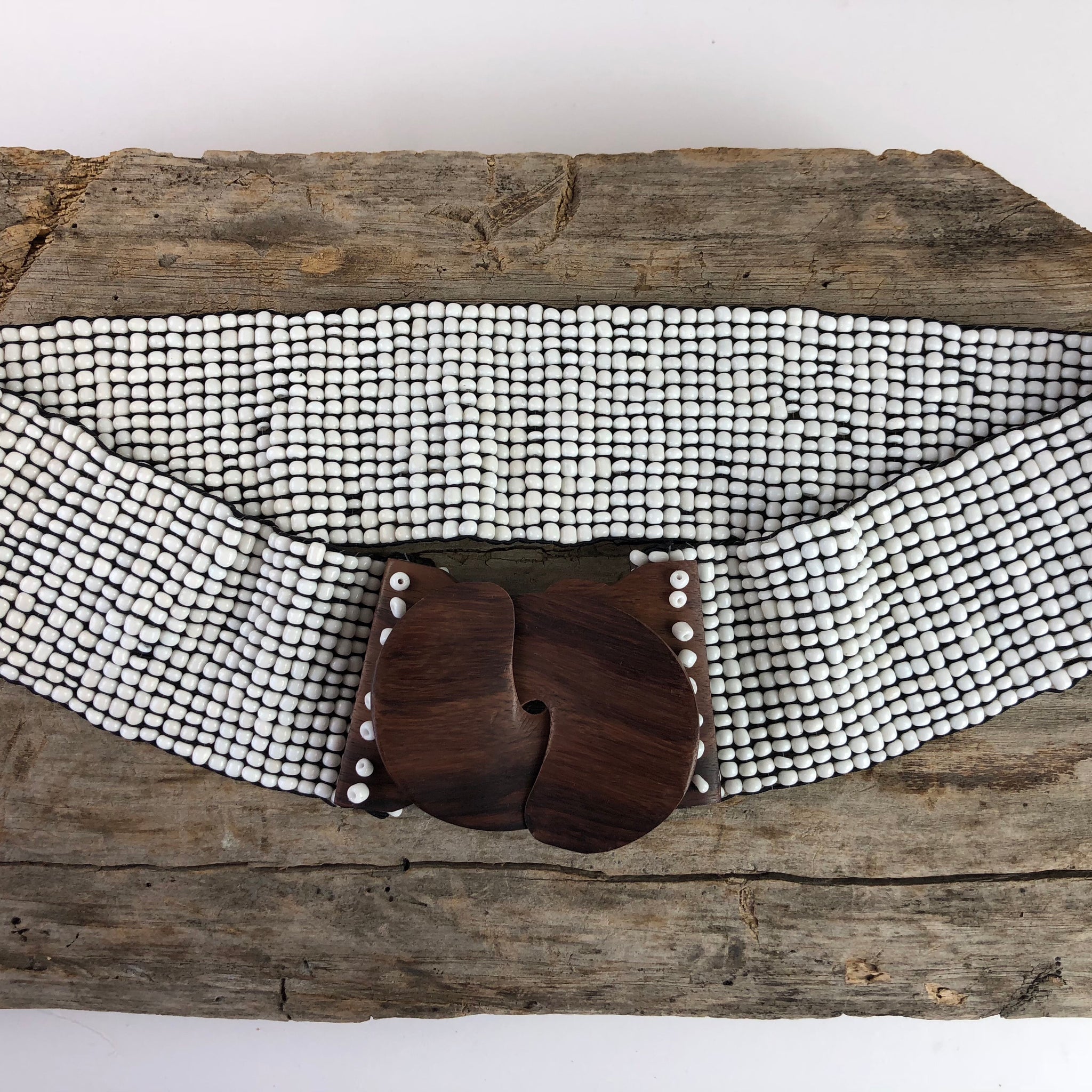 White Beaded Belt