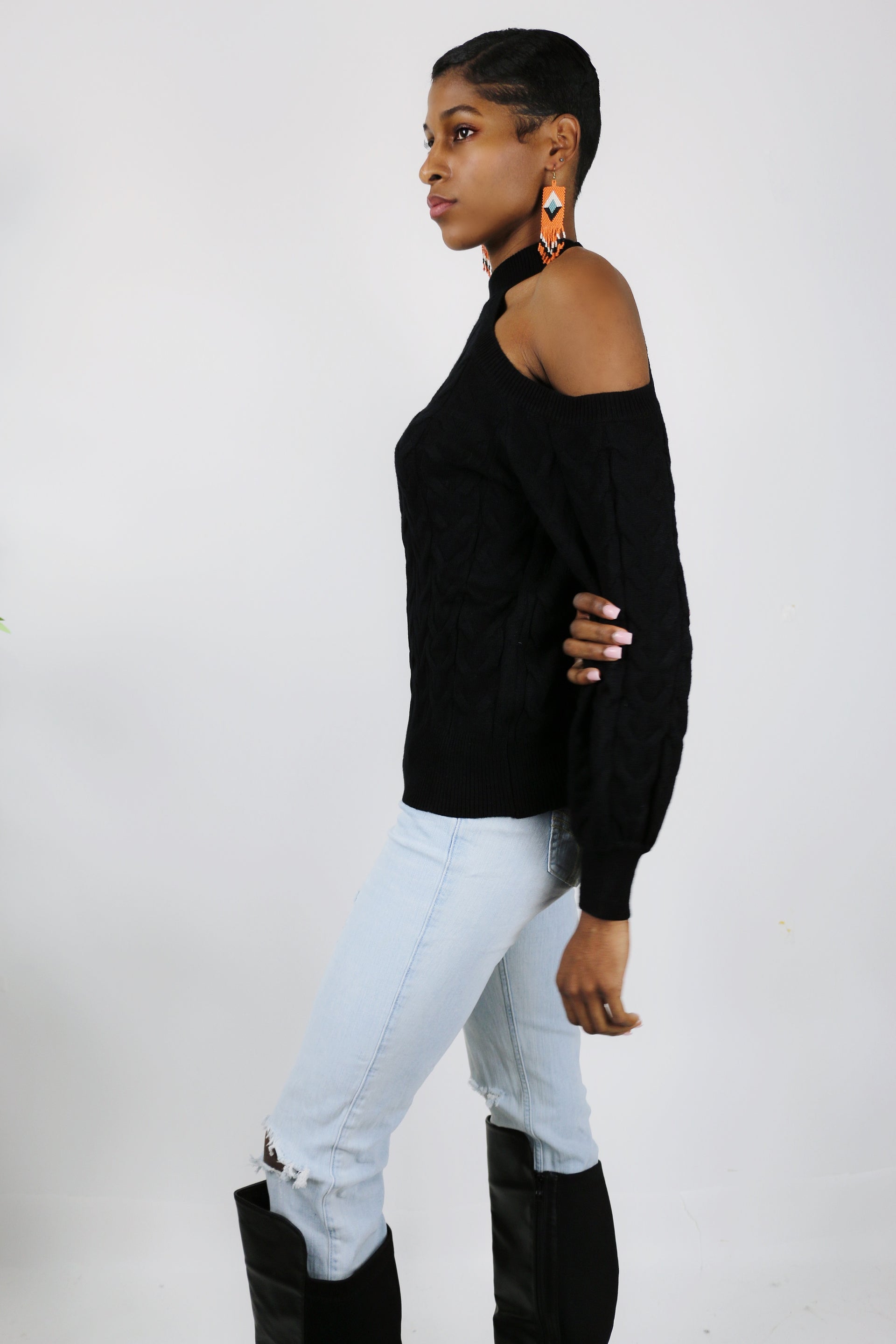 Tinsley Shoulder Out Sweater