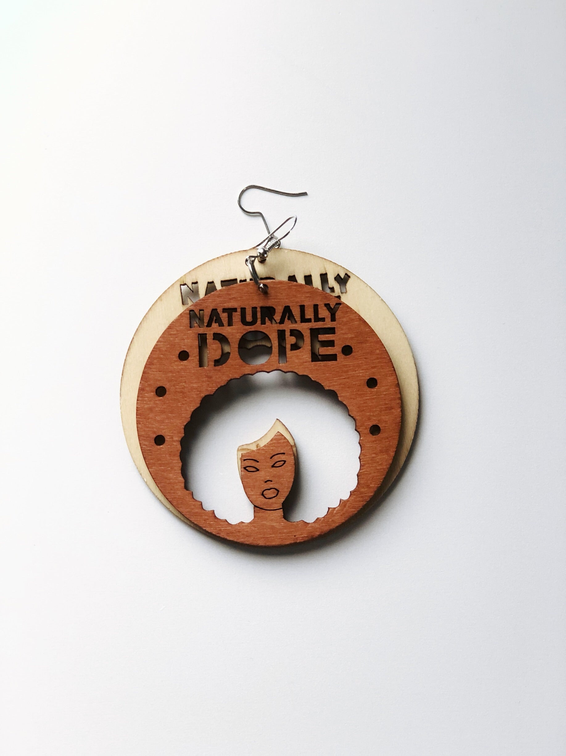 Naturally Dope Afrocentric Wooden Earrings