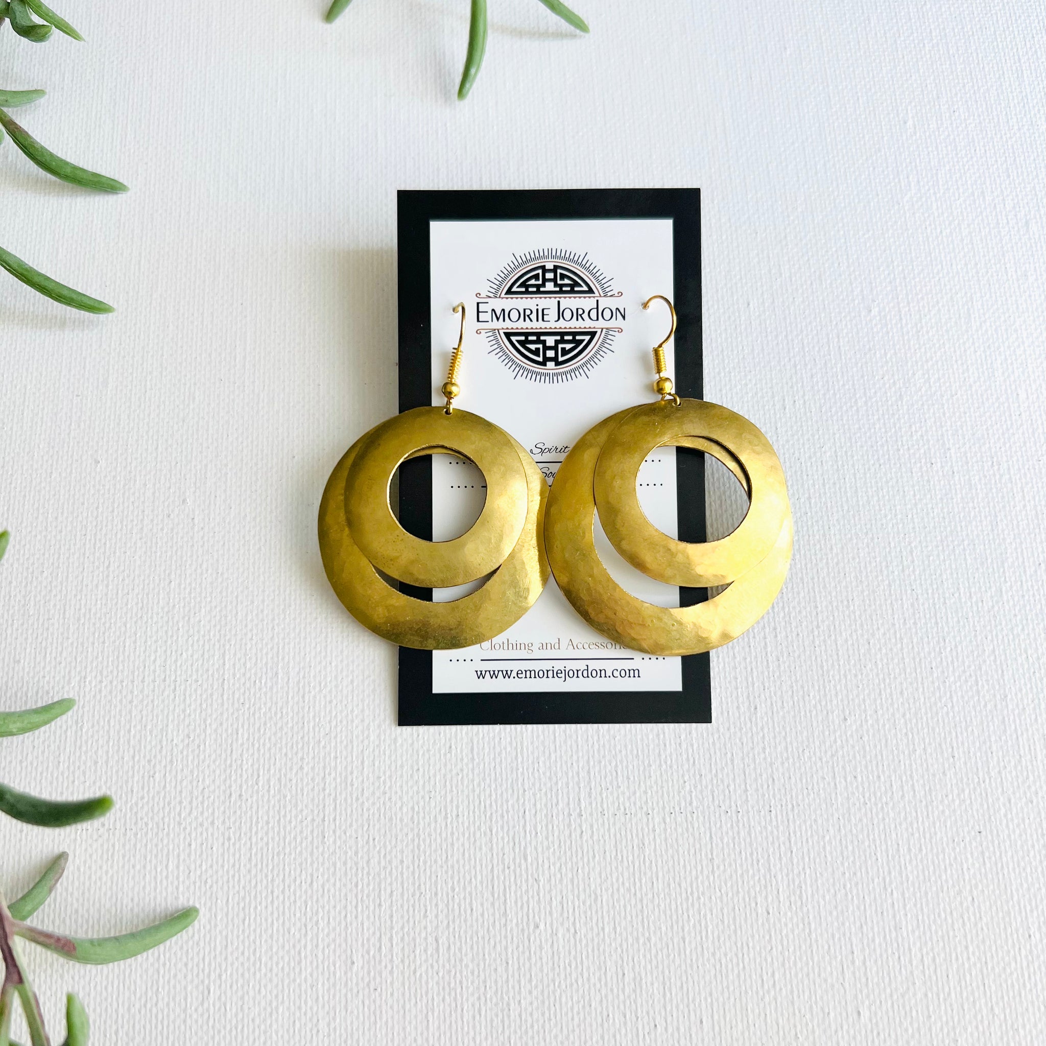 Coja Handmade Brass Earrings