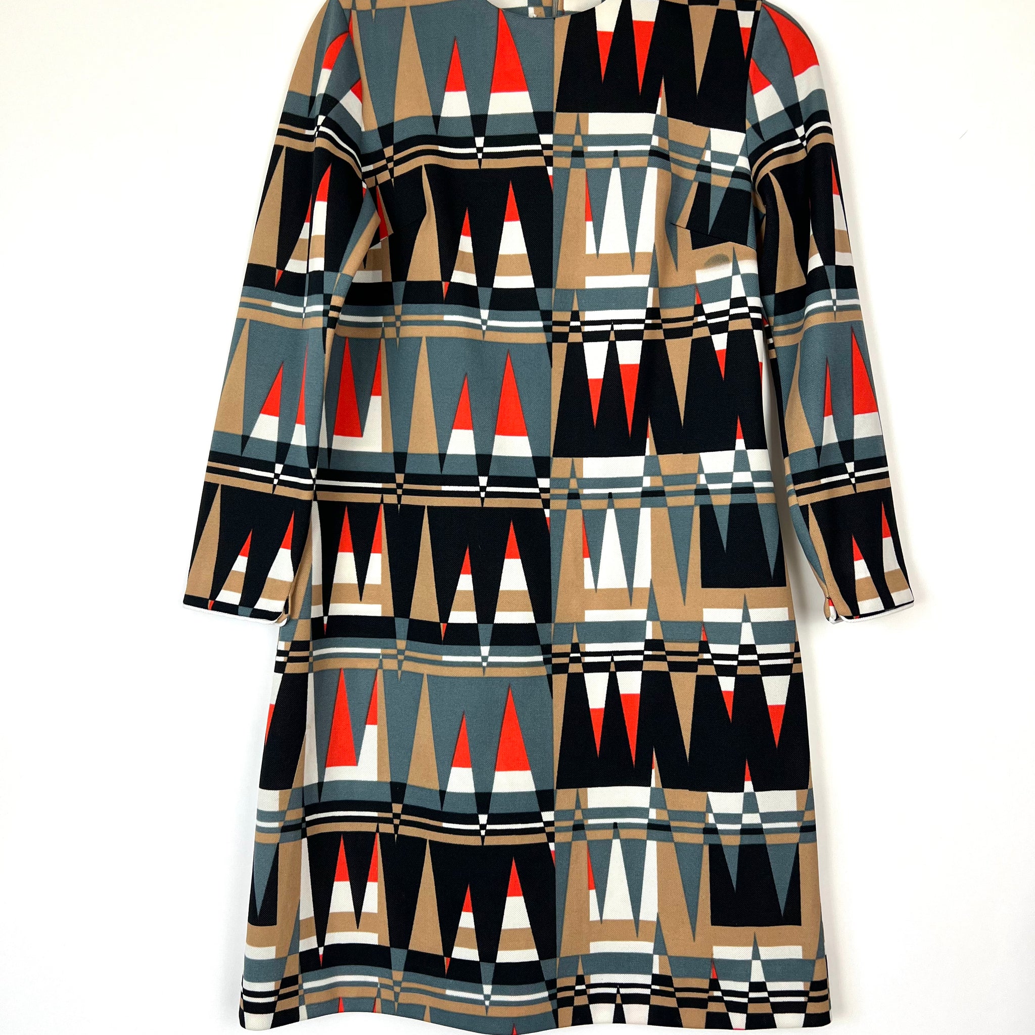 Live: 90 Vintage 70's Geometric Shift Dress