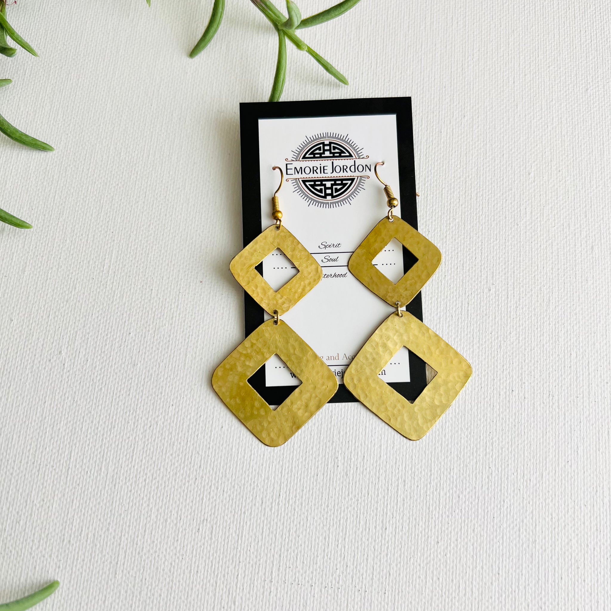 Richa Handmade Brass Earrings