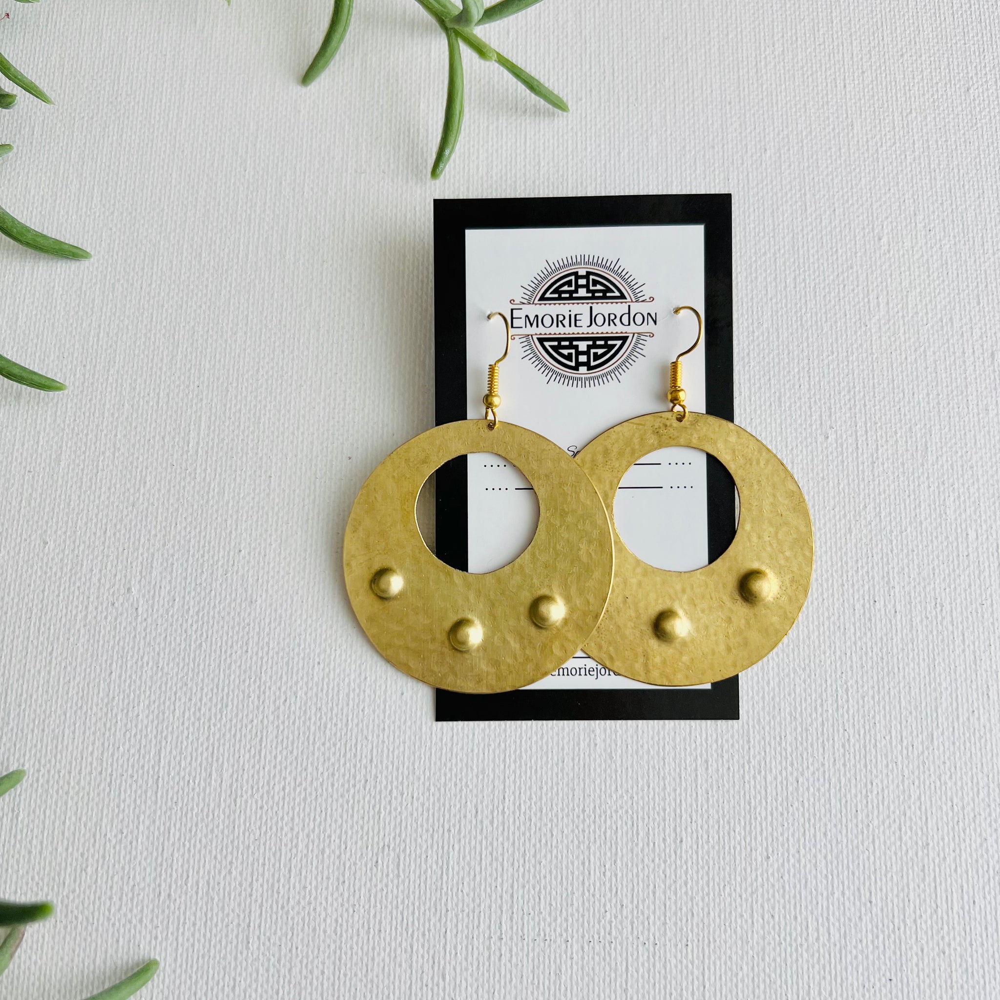 Wadi Handmade Brass Earrings