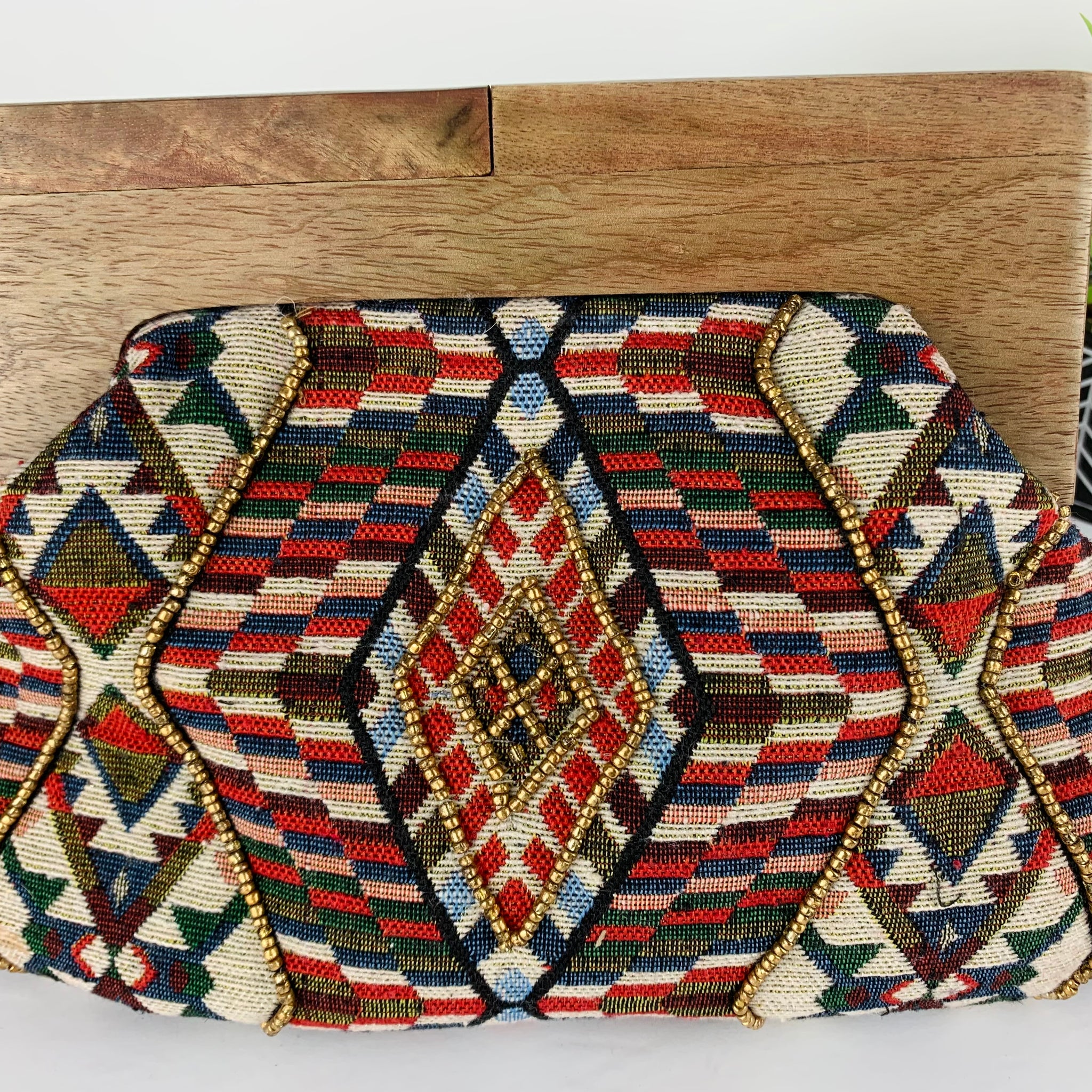 Dara Beaded Clutch