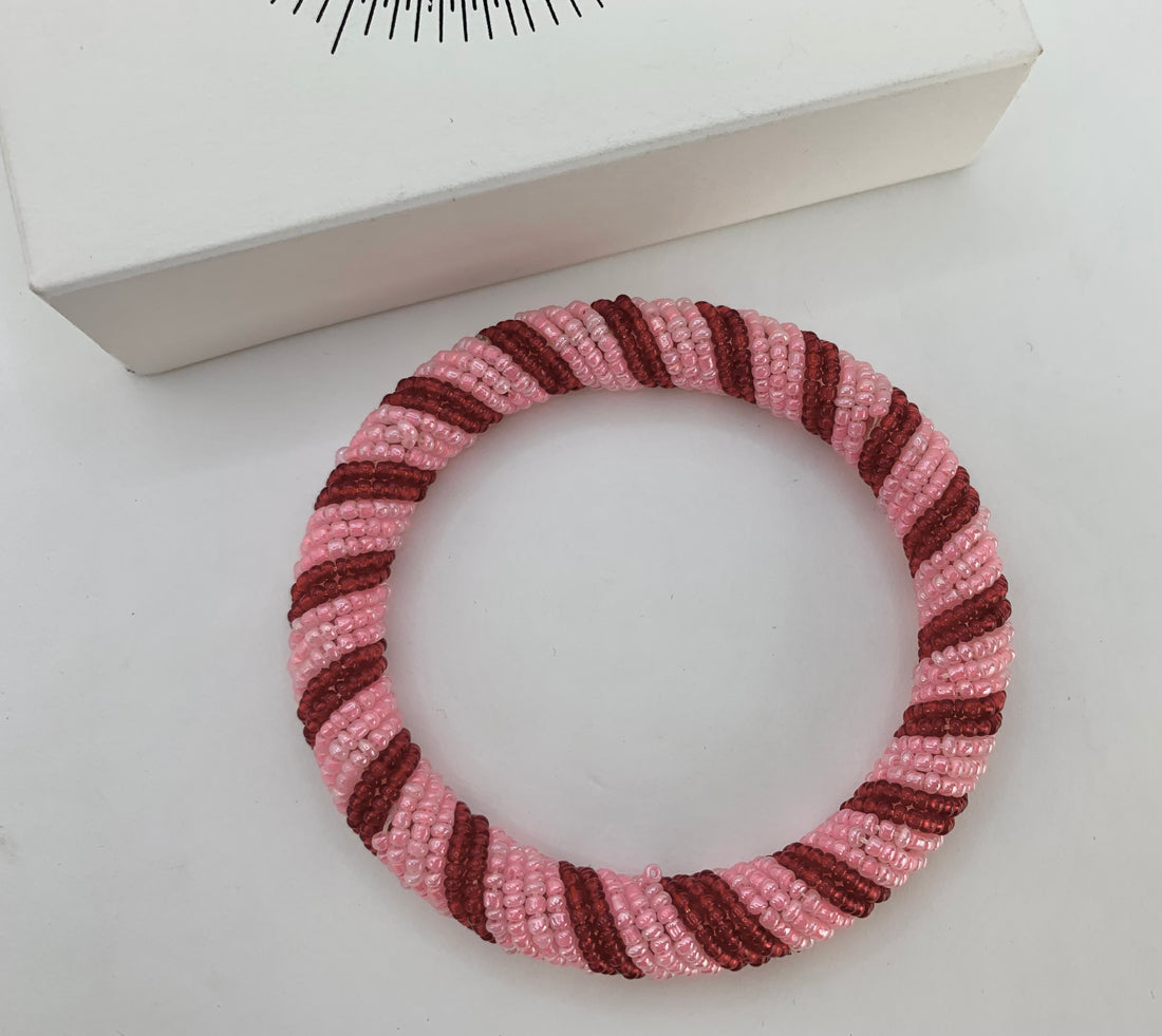 Seed Bead Coil Bangle