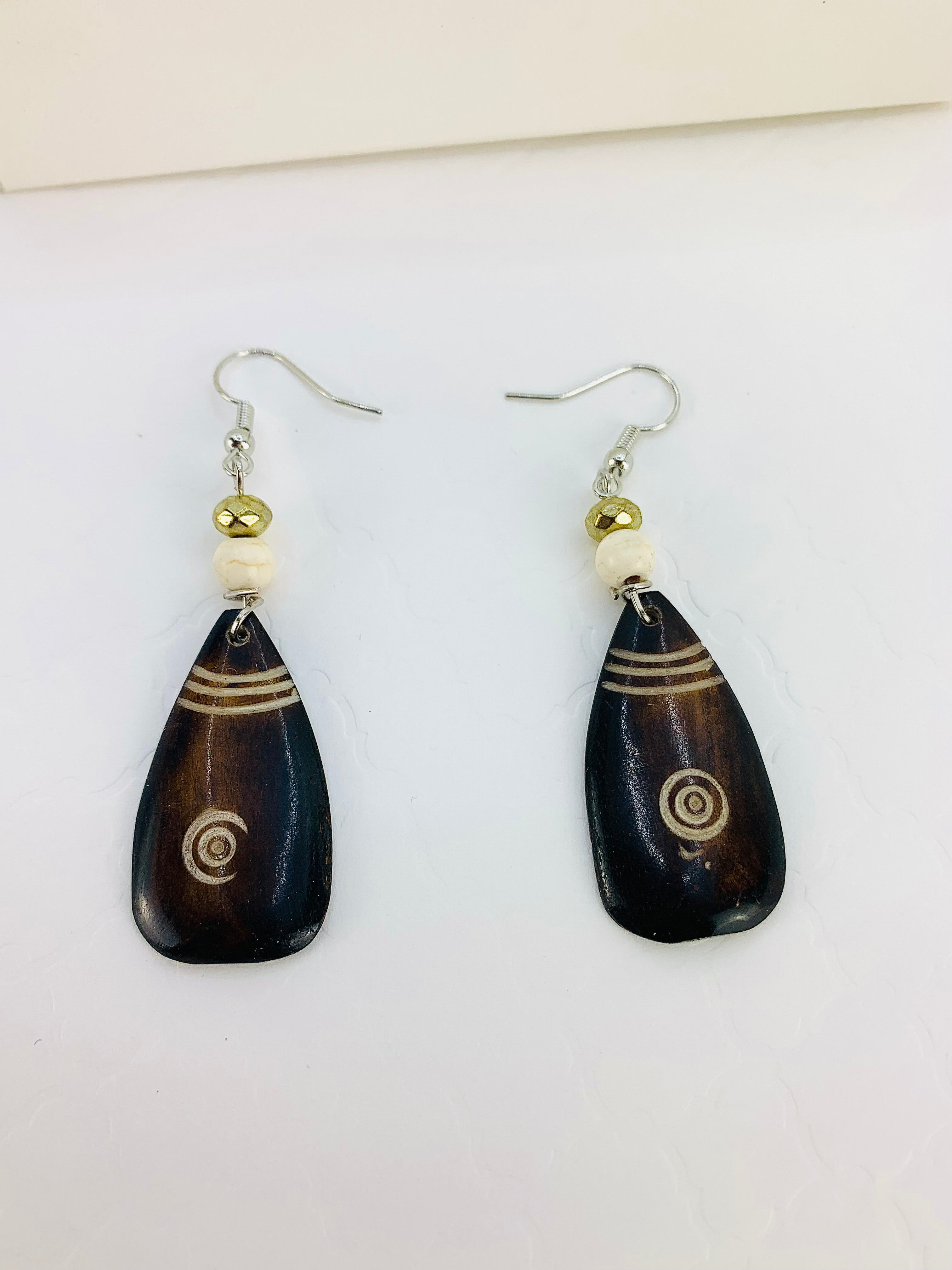 Bone discount earrings tribal