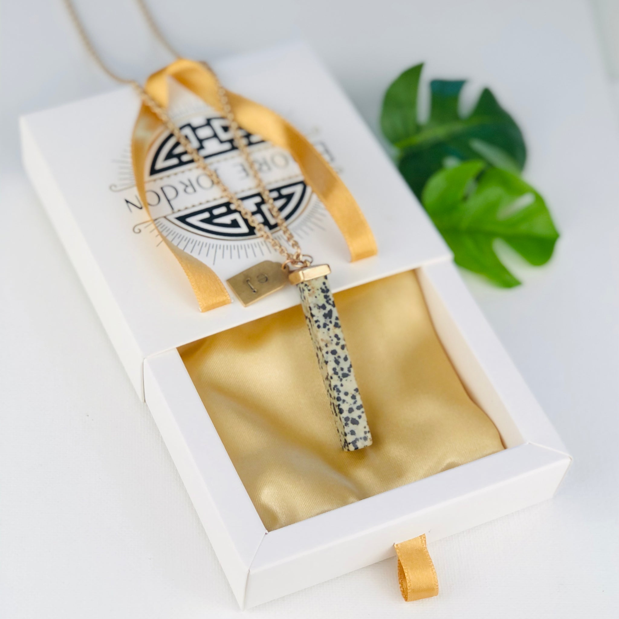 Dalmatian Spellbound Stone Necklace