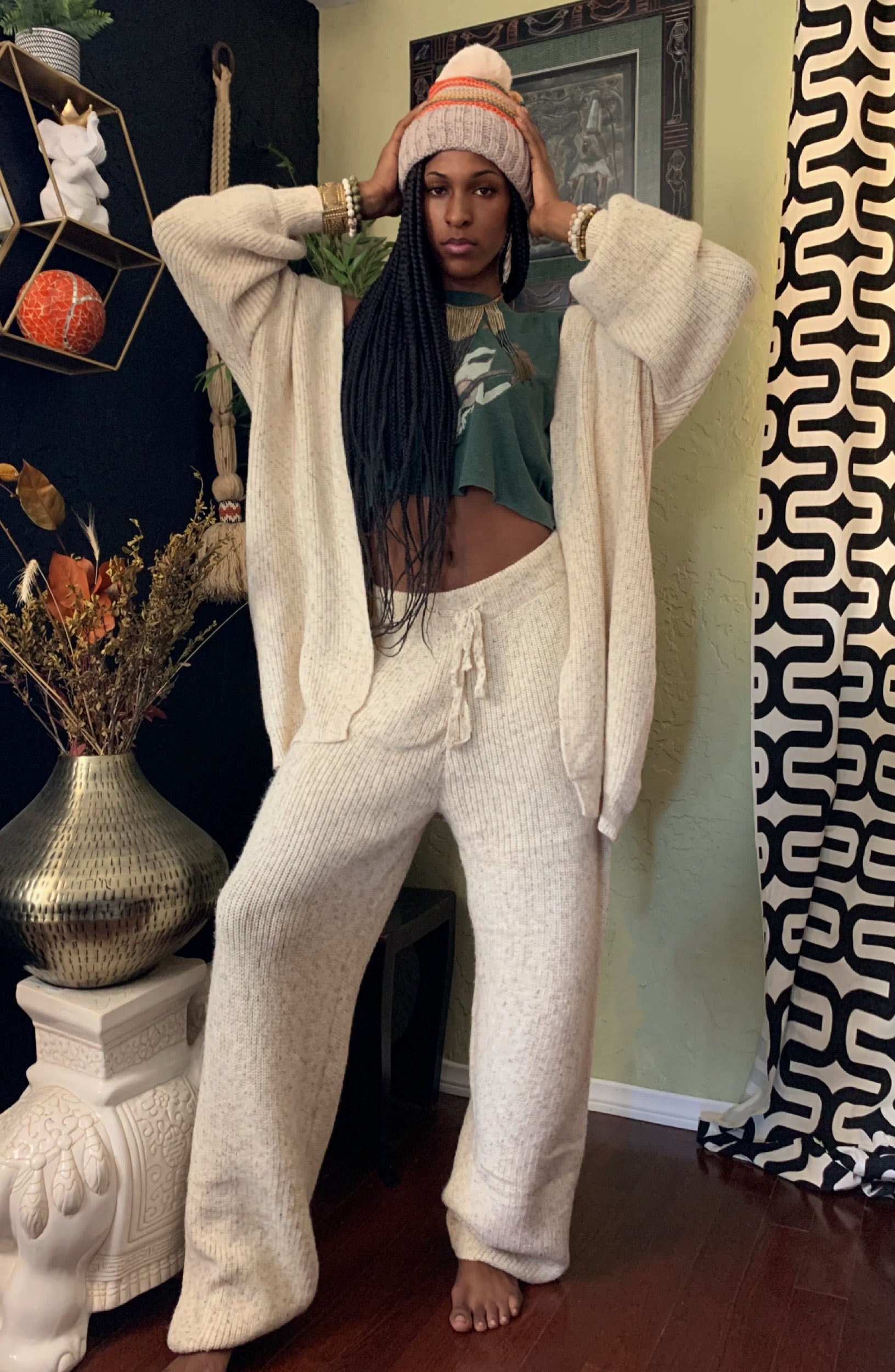 Home Girl Knit Cardigan & Pants