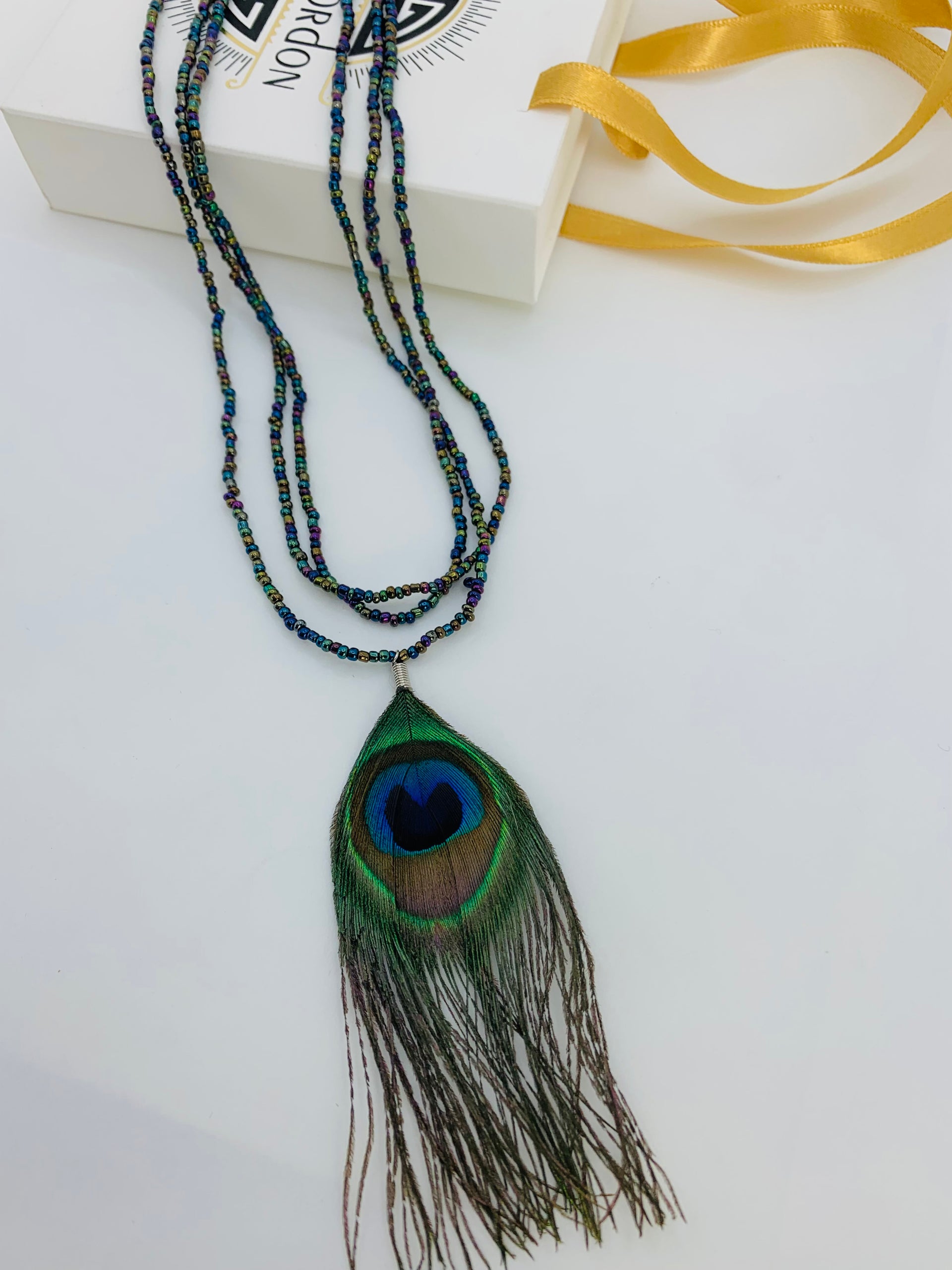 Peacock Feather Earring