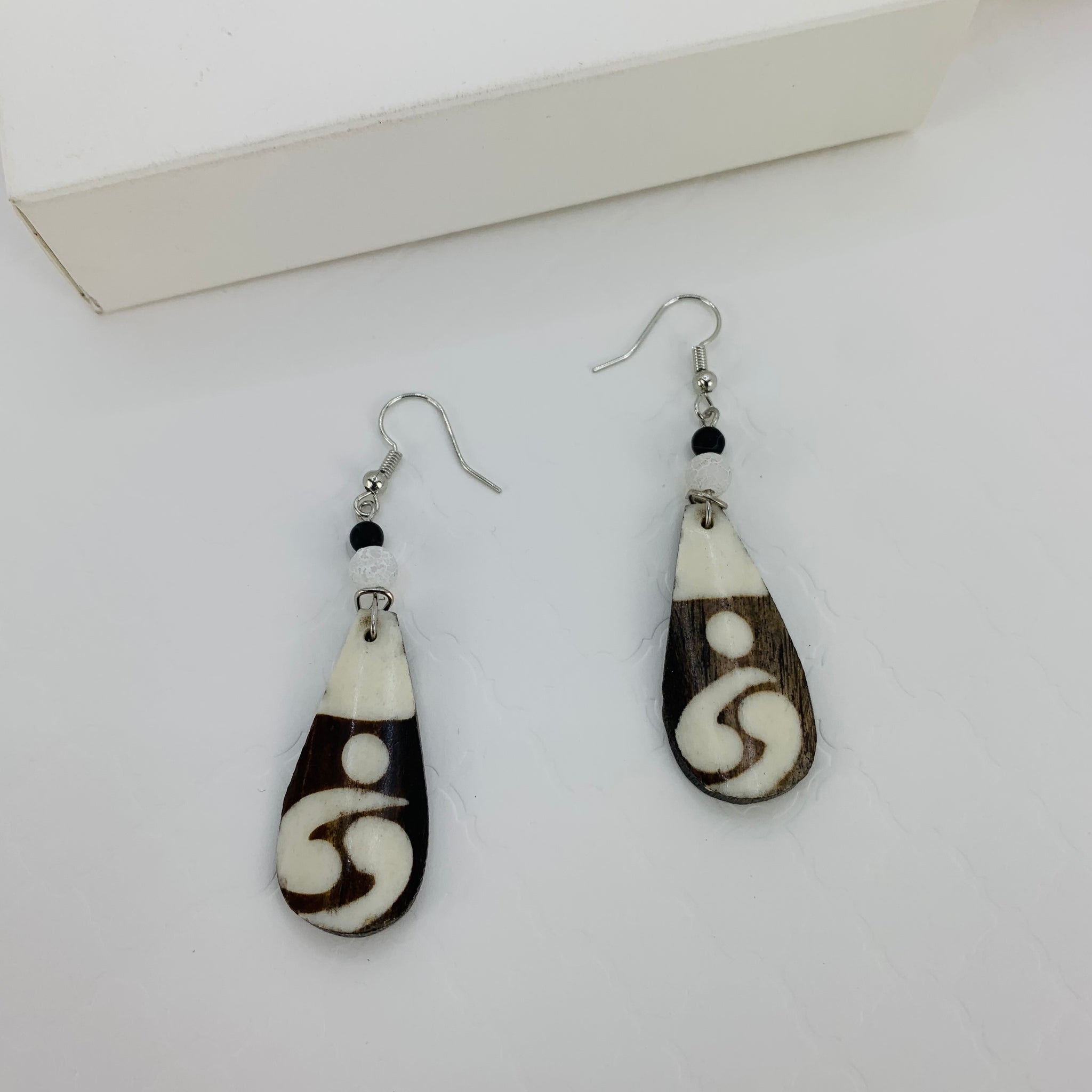 Yang Yak Bone Earrings