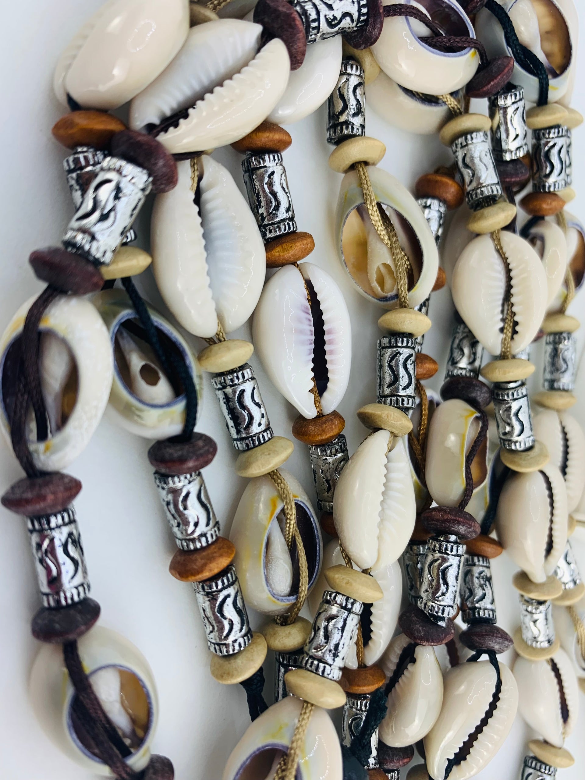 Cowrie Calico Beads Necklace