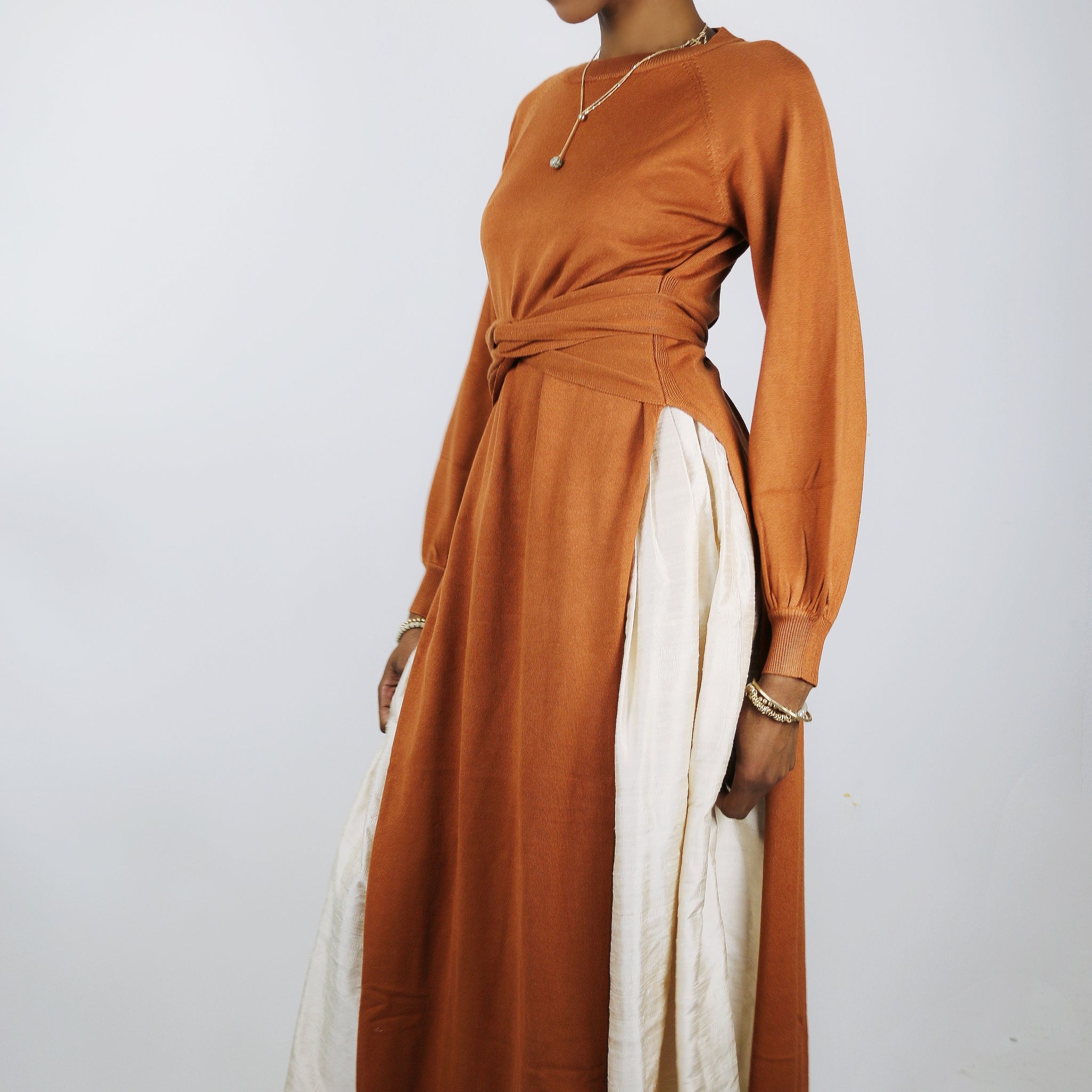 Linza Wrap Maxi Sweater