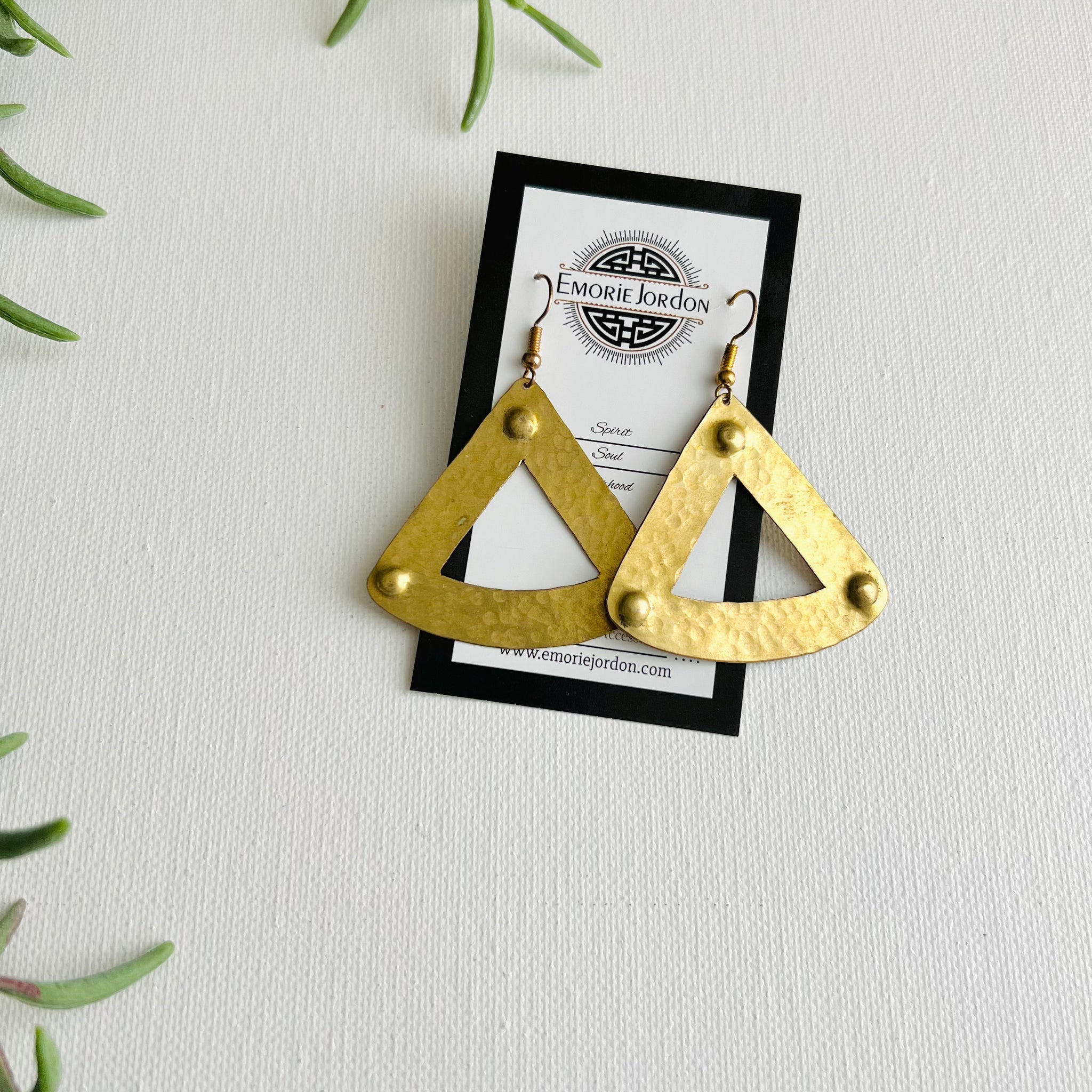 Dala Handmade Brass Earrings