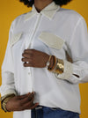 Live: 69 Vintage Pearly Girl Blouse