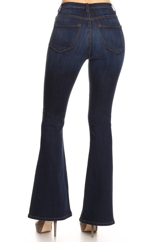 Button Fly Flare Jeans – emoriejordon