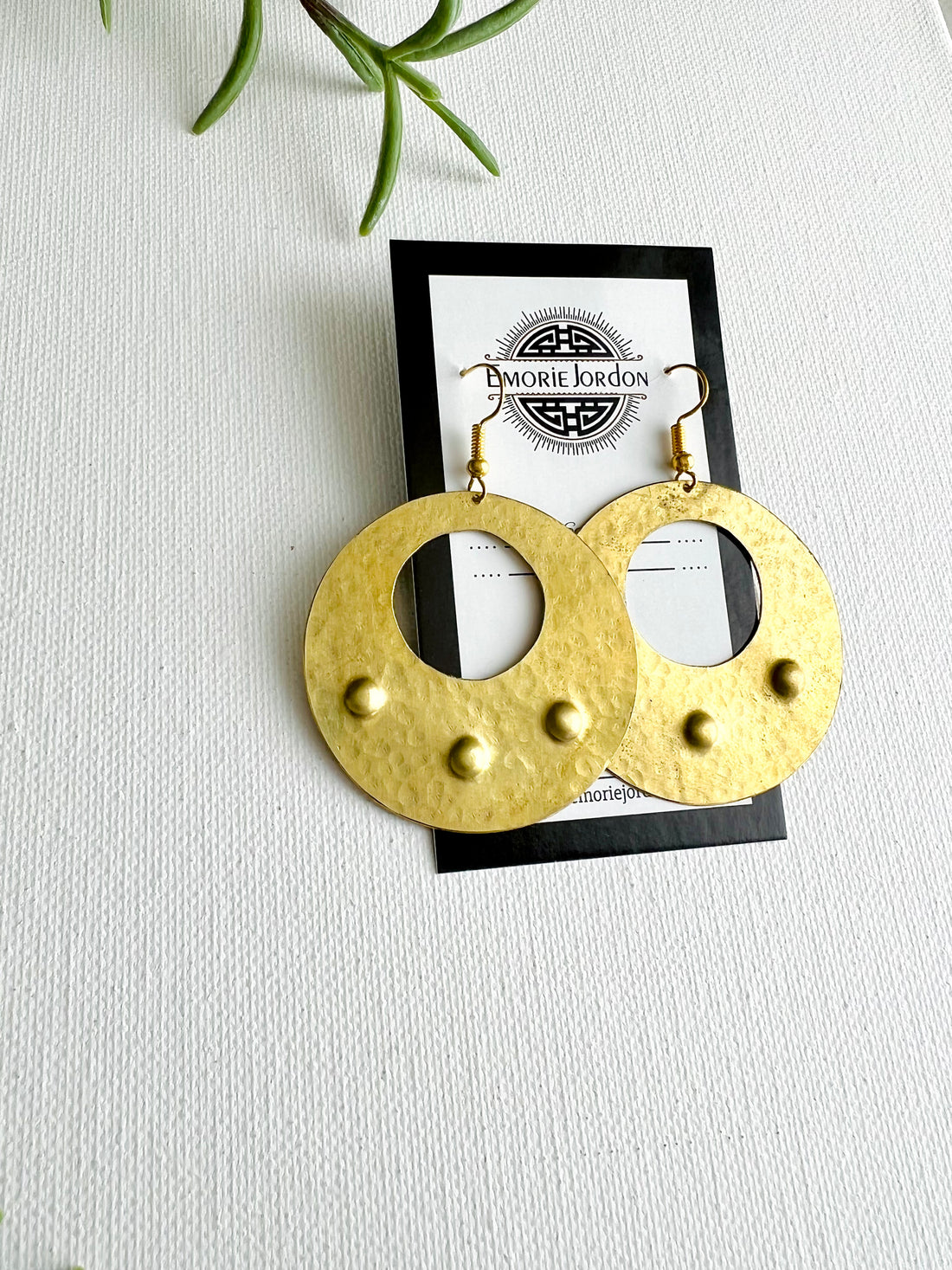 Wadi Handmade Brass Earrings