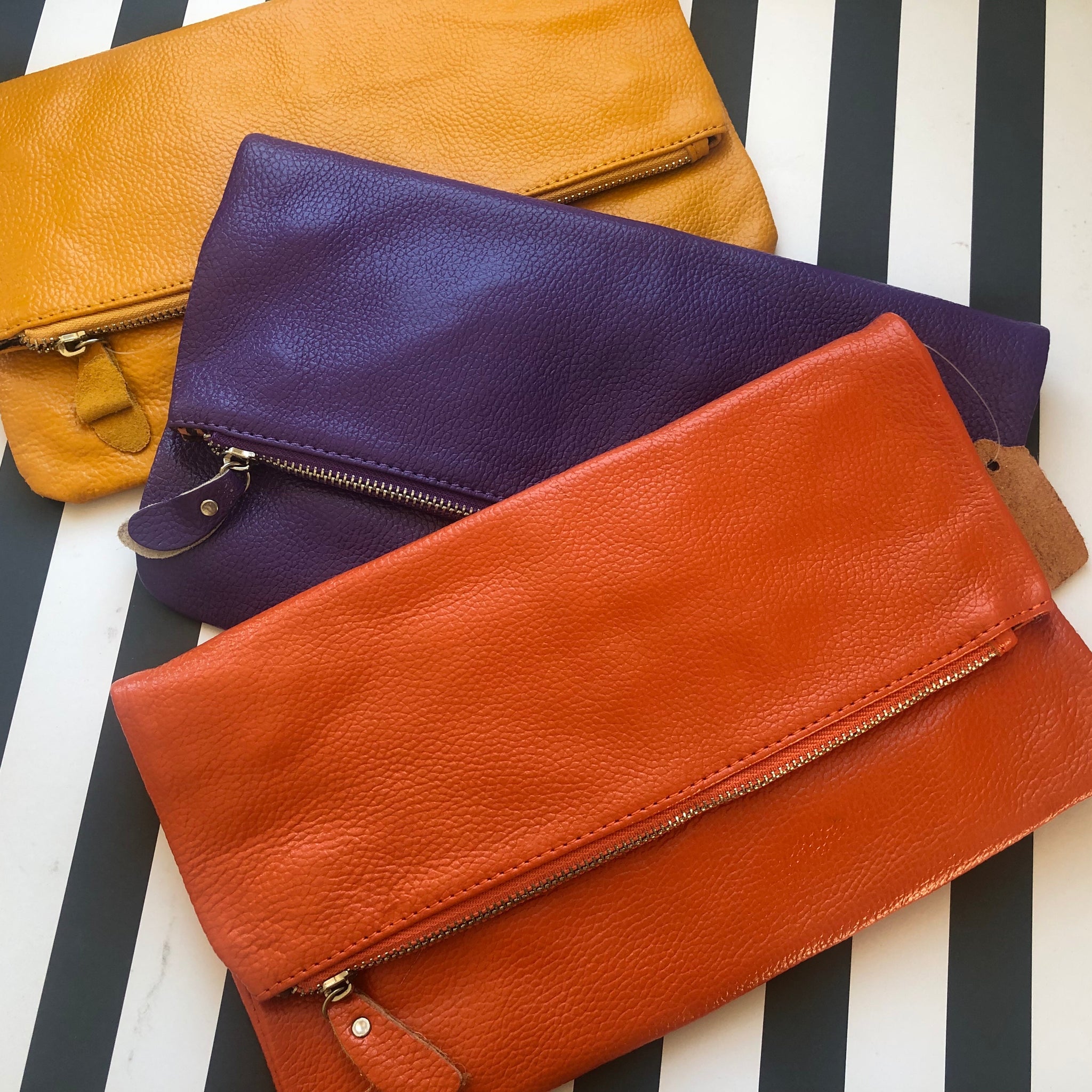 Luxe Leather Clutch Bag