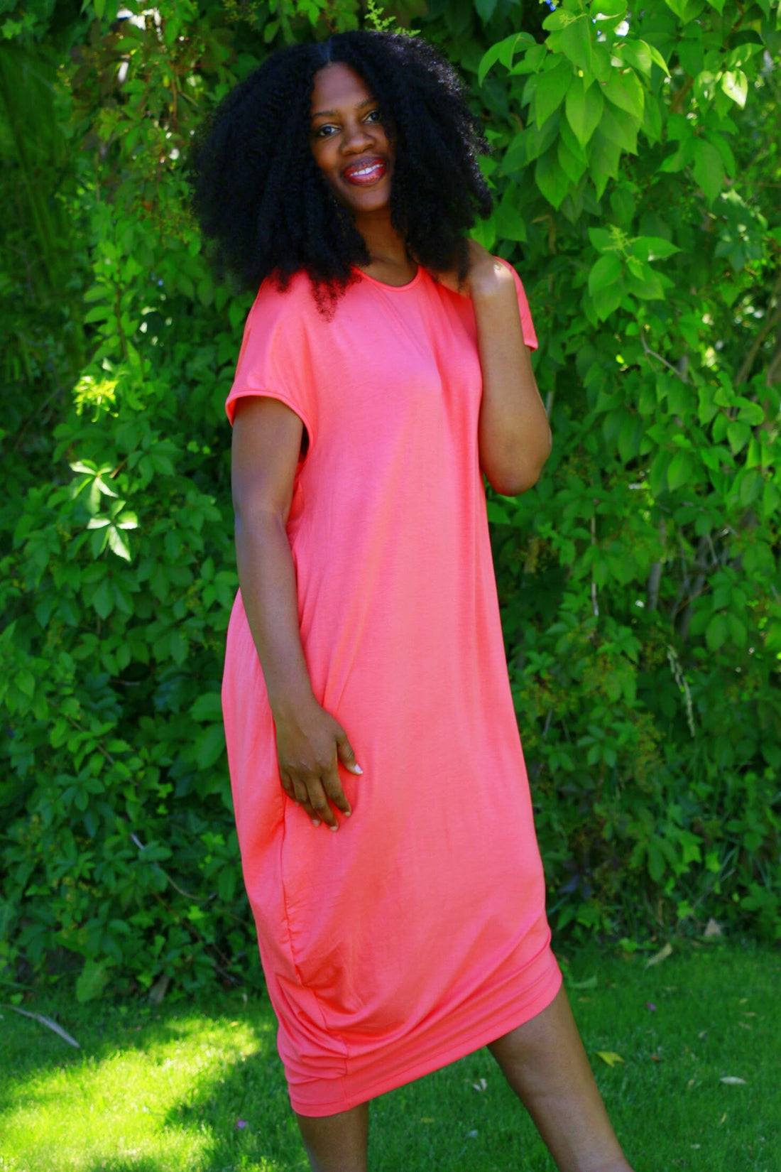 Asymmetrical Midi Dress