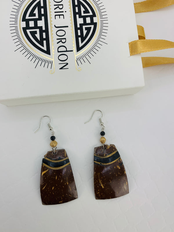 Coconut Shell Handmade Earrings