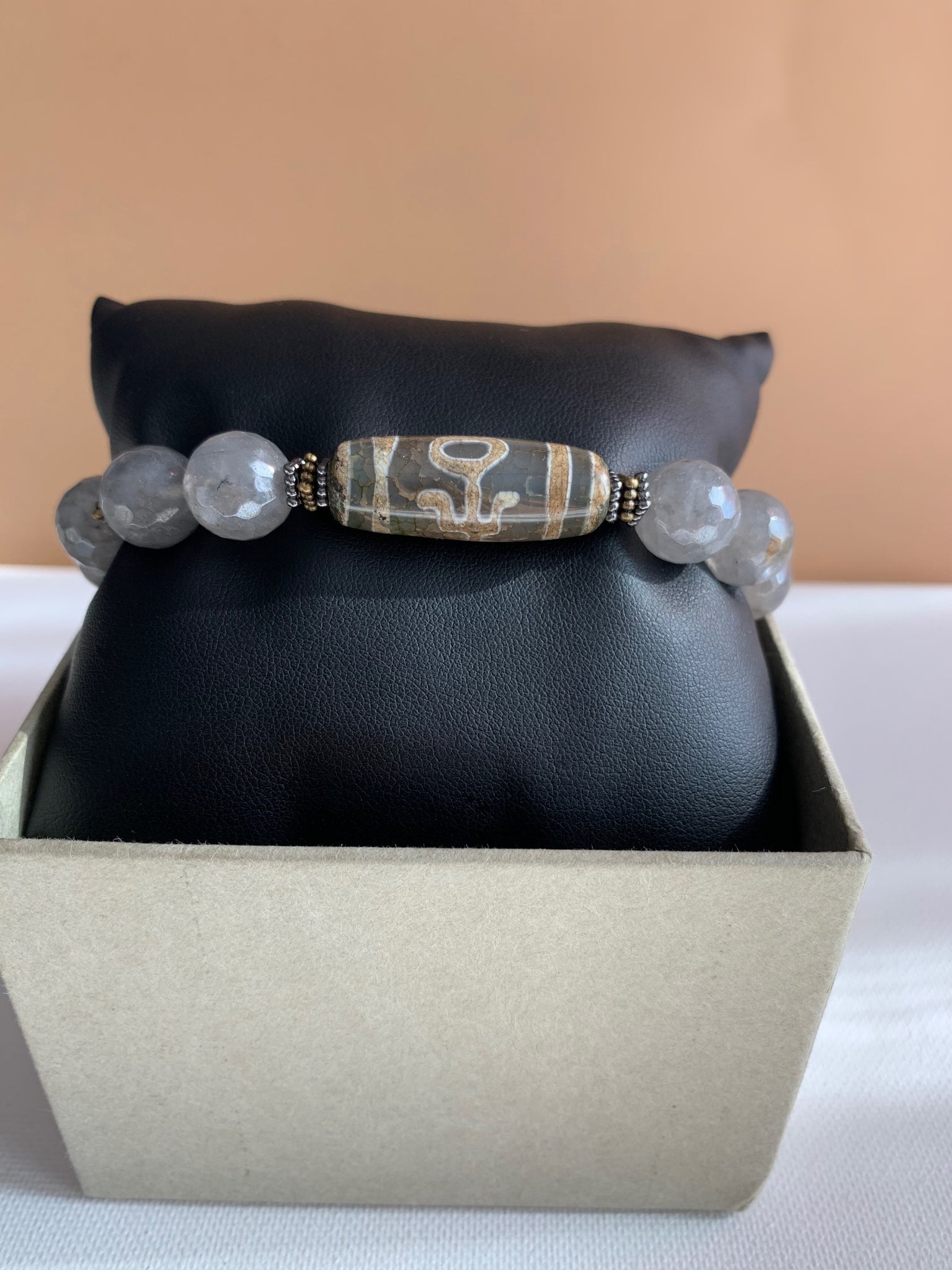 Men’s Tibetan Quartz Stone Bracelet