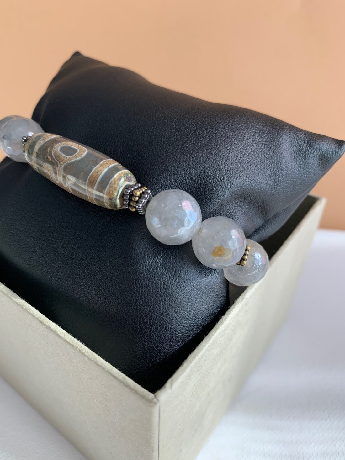 Men’s Tibetan Quartz Stone Bracelet