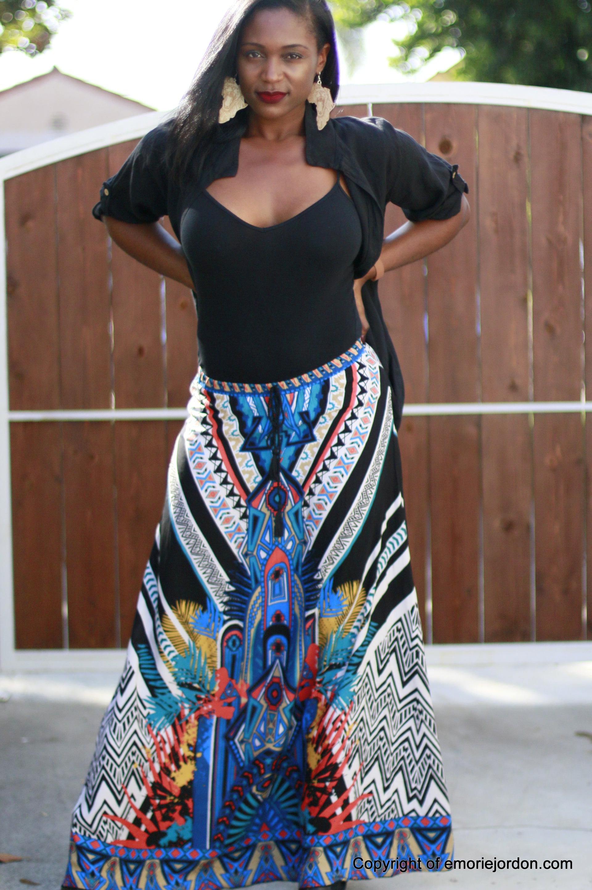 Tribal maxi skirt new arrivals